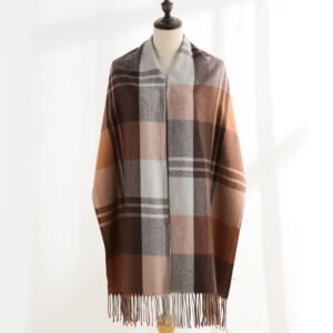 Factory Wholesale Check Pattern Women Pashmina Scarf