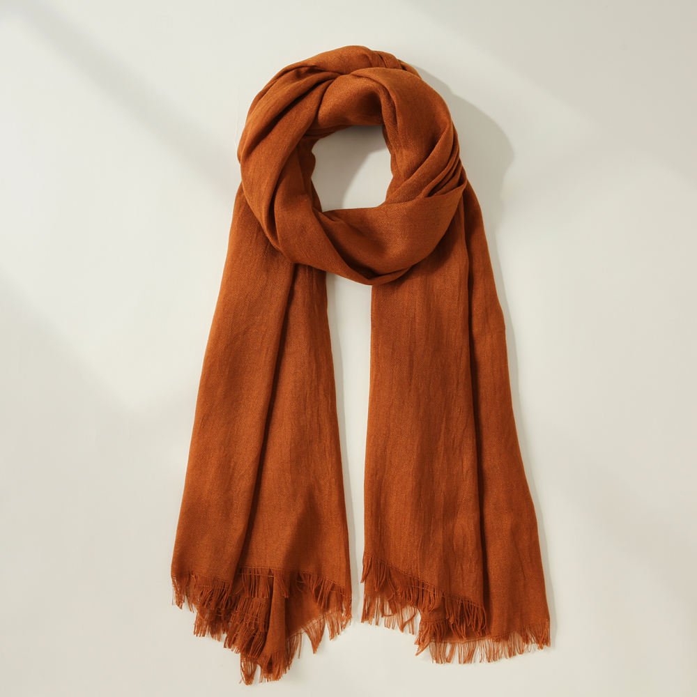 SKU 属性图_01 Cotton Linen Hijab Scarf plain head Scarves for woman