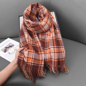 Warm Scarves with Fringe Retro Stylish Long Large Wrap Shawl
