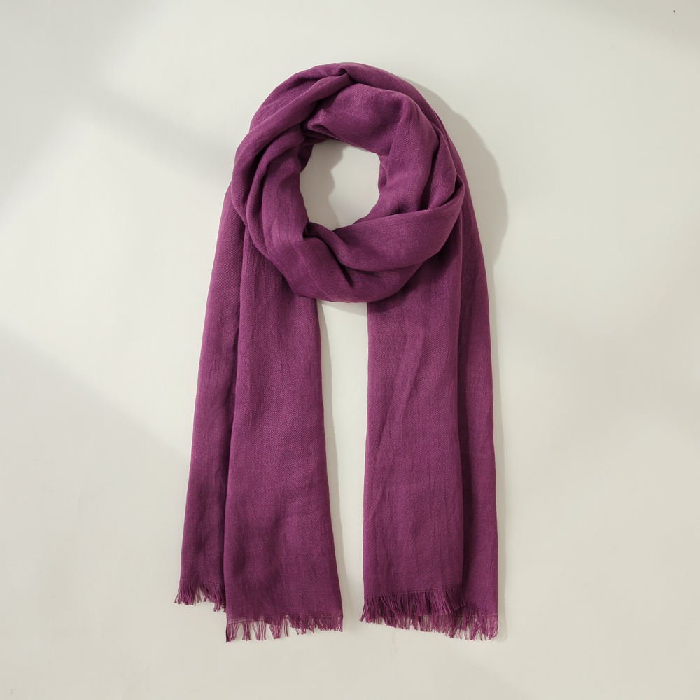 SKU 属性图_15 Cotton Linen Hijab Scarf plain head Scarves for woman - Image 15