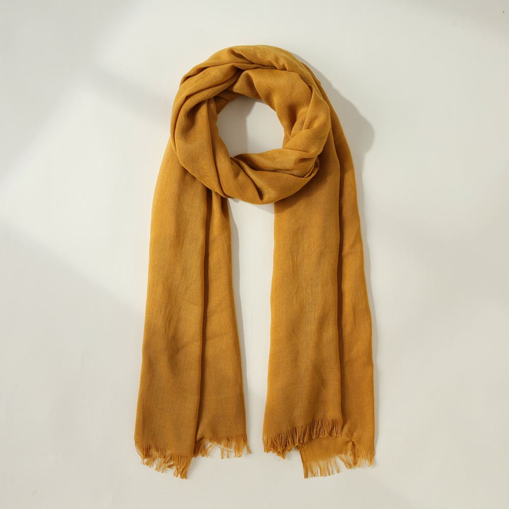 SKU 属性图_16 Cotton Linen Hijab Scarf plain head Scarves for woman - Image 16