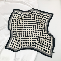 Silk Scarf Small square Professional Polka Dot Scarf 描述图 03