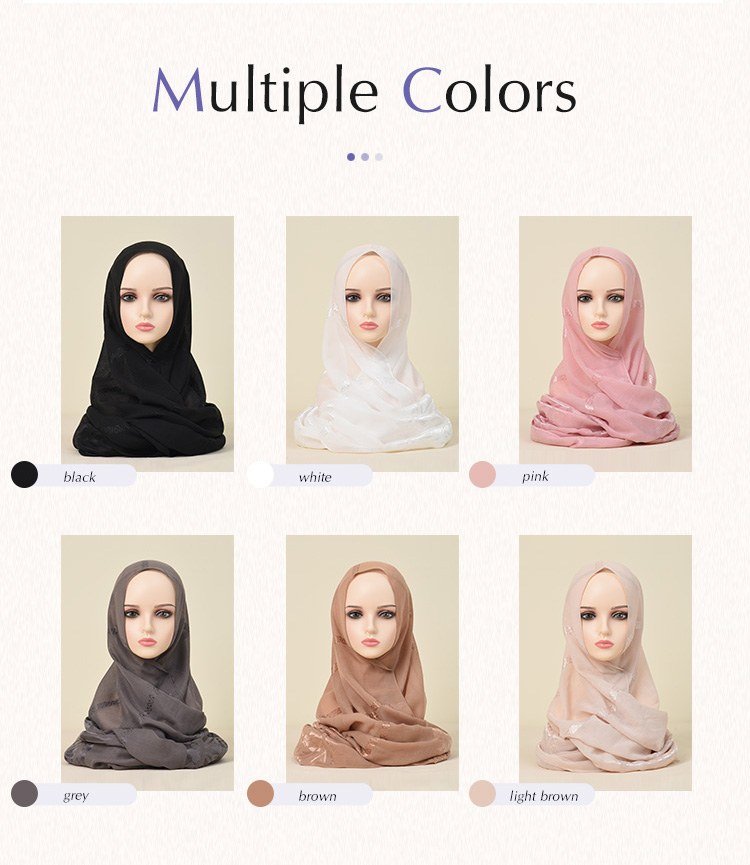 Cotton Lady Scarf Spring and Autumn Thin Silk Women Hijab 描述图 05 4