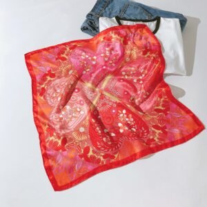 Digital Printing Silk Print Scarves Square