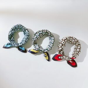 Simple Style Silk Head Scarves