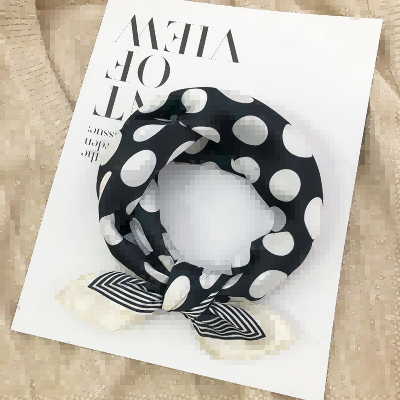 Silk Scarf Small square Professional Polka Dot Scarf 描述图 17