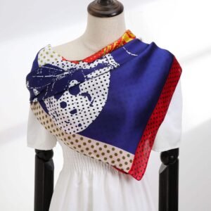 Wave Dot Big Square Scarf