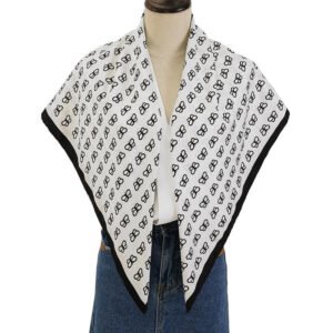 Women Print Shawl Scarf French Retro