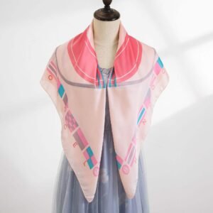 Satin Print Sweet Small Square Scarf
