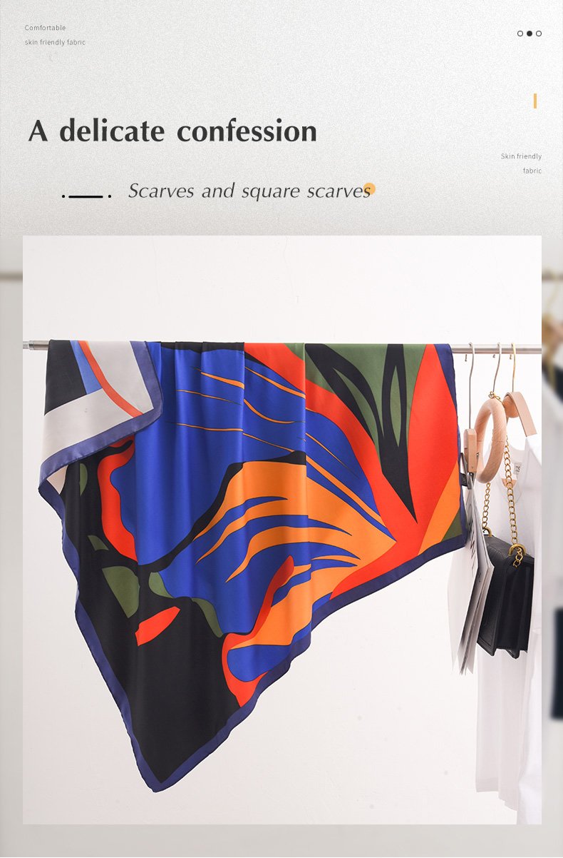 Square Polyester Scarf Custom Design 描述图 01 14