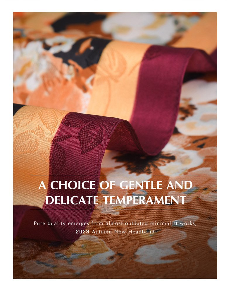 Large Edge Printed Silk Scarves 描述图 02 7