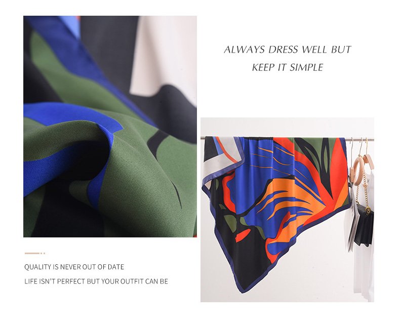 Square Polyester Scarf Custom Design 描述图 03 15