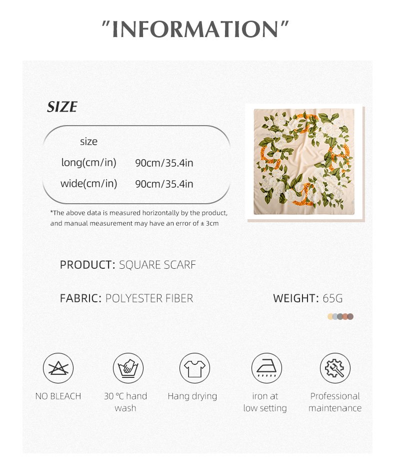 OEM Silk Scarfs for Women Stylish Shawls 描述图 04 17