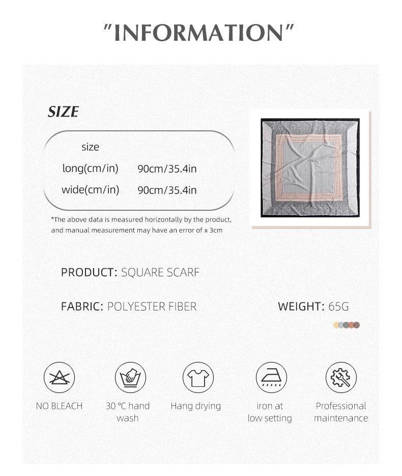 Retro New Style Scarf Soft 描述图 04 4