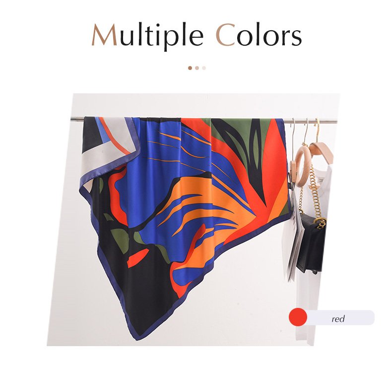 Square Polyester Scarf Custom Design 描述图 05 16