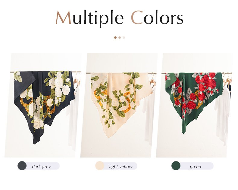 OEM Silk Scarfs for Women Stylish Shawls 描述图 05 18