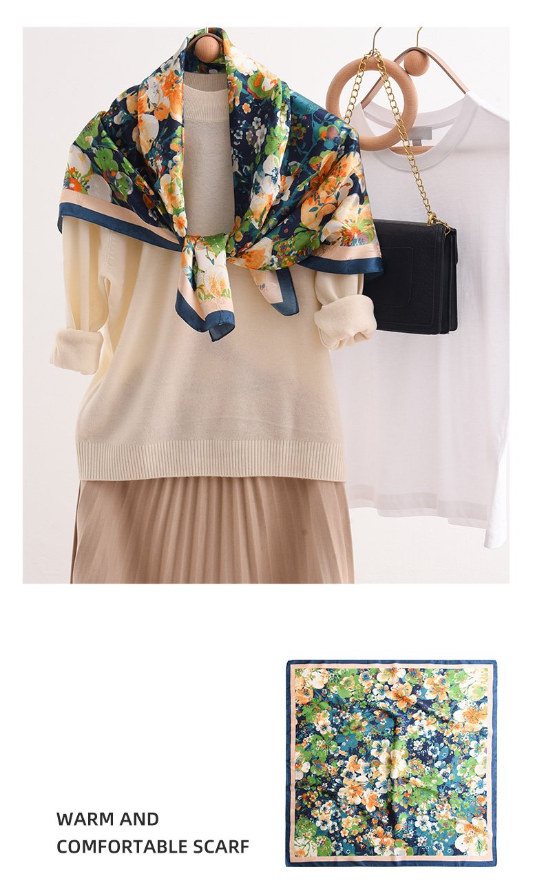 Large Edge Printed Silk Scarves 描述图 07 3