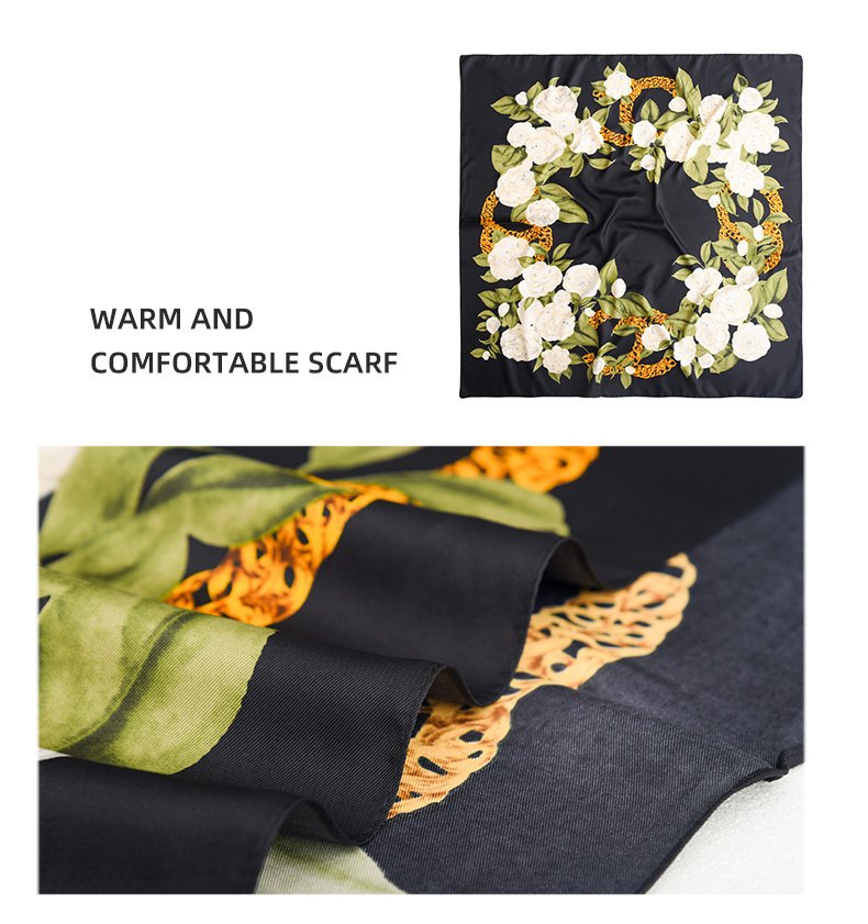 OEM Silk Scarfs for Women Stylish Shawls 描述图 08 15