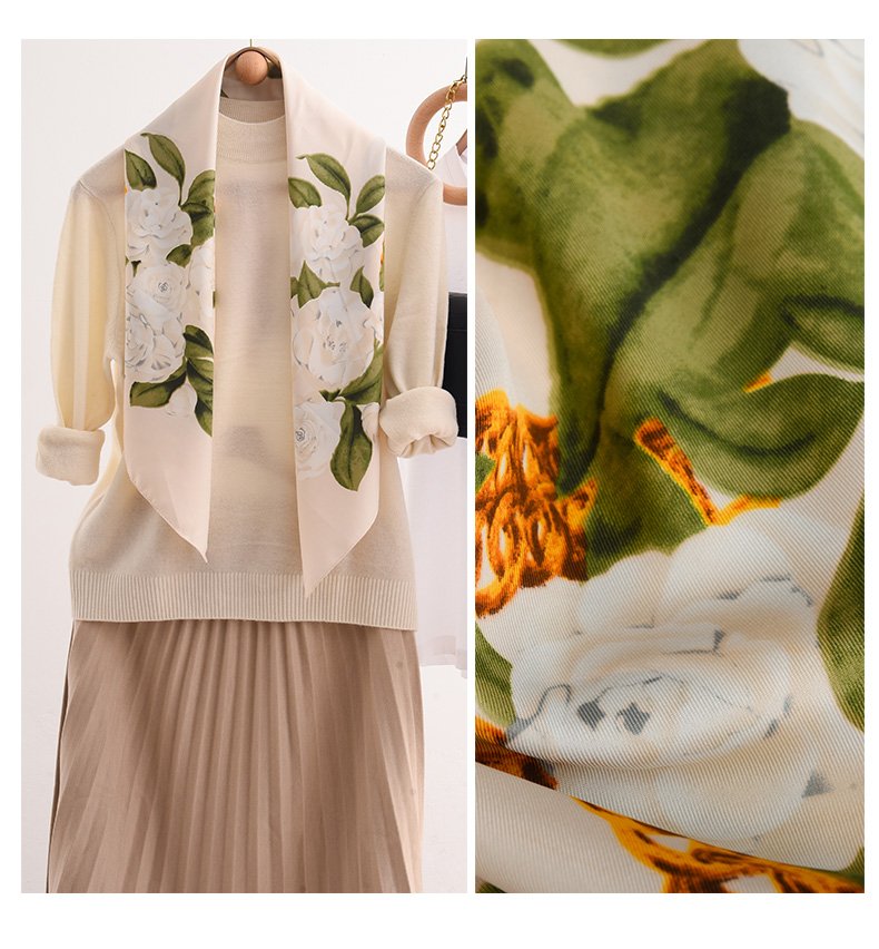 描述图_11 OEM Silk Scarfs for Women Stylish Shawls